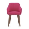 Rochelle Fabric Lounge Chair in Hot Pink Colour