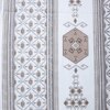 White And Coffee Shade Foral 400 Tc Cotton  Fitted Super King Size Bedsheet With 2 Pillow Covers
