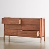 Wallace Acacia Wood Chest Of Drawers In Natural Finish