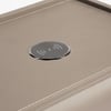 Chestnut Leather Side Table in Brown Colour