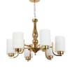 Eliante 6-Light Mild Steel Chandelier, Modern Pendant Ceiling Light Fixture For Living Room Or Dining Room