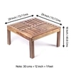 Sydney Sheesham Wood Coffee Table In Teak Finish