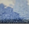 Maleah Navy Abstract Hand-Tufted Viscose 10X8 Feet Carpet