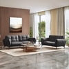 Vetra 2 Seater Leather Sofa In Slate Grey Colour
