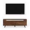 Blesky Mini Engineering Wood Floor Standing Tv Entertainment In Brown Maple Finish