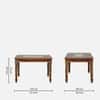 Rangrez Sheesham Wood 6 Seater Dining Set in Honey Oak Finish with Cushioned Bench