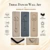 The Castle Decor Abstract Face Wall Art Set of 3 36x39 Inch