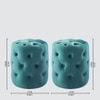 Amanda Pouffe in Peacock Teal Colour