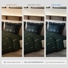 Stoa Paris Satin Comforter Set for King Size Bed 300TC Premium Bedding Aqua Carnival