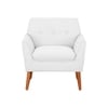Thomas Fabric Lounge Chair in Off-White Colour