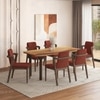 Dune Solid Oak Wood Dining Table With Harper Solid Wood Dining Chair