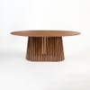 Helter Veneer 6 Seater Dining Table in Brown Finish