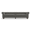 Winchester Sofa Set (Colour : Ash Grey Velvet , Seater : 4+2+1+1)