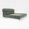 Atlas Engineered Wood Queen  Size Bed Without Storage (Green Colour)