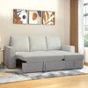Kowloon Sectional Sofa Cum Bed with Storage in Vapour Grey