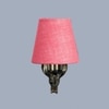 Devansh Metal Electric Wall Light in Antique Gold Colour with Pink Shade Count of 1 Light
