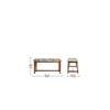 Euthenia Solid Wood Bench In Provincial Teak Finish