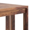 Beirut Solid Wood Bedside Table in Teak Finish