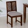 Alaca Sheesham Wood Dining Chairs in Provincial Teak Finish Set of 2