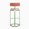 Dastoori Stainless Steel Outdoor Bar Stool in Beige Colour