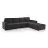 Apollo Compact Sofa (Colour : Pebble Grey, Cushion : Hard, Back Type : Regular, Seating Capacity : Right Aligned 3 Seater + Right Aligned Chaise + Ottoman)