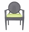 Nowra Wicker Chair In Grey Finish