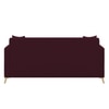 Daraco Velvet 3 Seater Sofa in Red wine Color