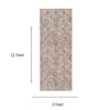 Neulooms Handloom Knotted Reversible Flatweave Runner Rug Chocolate Brown or Ivory 3x11