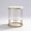 Elegant Metal Side Table in Gold Colour