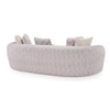 Opus 3 Seater Fabric Sofa in Dusk Grey Colour