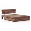 Marieta Solid Wood King Size Drawer Storage Bed In Teak Finish