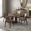 Aero Solid Wood 4 Seater Dining Table With Harper Dining Chair