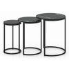 Livingston Metal Side Table in Black Finish