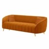 Nero Velvet 3 Seater Sofa in Orange Colour
