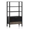 Gaku Solid Wood Bookshelf in Semi Gloss Finish