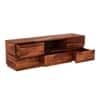 Pluto Solid Wood TV Table in Honey