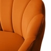 Melta Solid Wood Accent Chair in Orange Colour