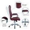 Leanoxa High Back Executive Chair in Maroon Colour