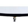 Ewald Multicolour Fabric Shade Table Lamp with Natural Wooden Base