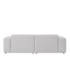 Comforthaven Wood 2 Seater With Upholstery Non Storage Sofa In Grey Colour