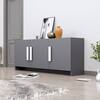 Hexa Red Multipurpose Storage Cabinet With 3 Door in Slate Grey Colour