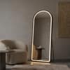 The Artment Black Halo Arch Unbreakable Floor Mirror For Home (160 X 50 CM)