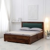 Cedarcrest Hydraulic Solid Wood Bed King Size in Provincial Teak Finish