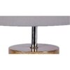 Ayn Grey Fabric Shade Table Lamp with Natural Wooden Base
