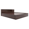 Hoshi Engineered Wood King  Size Bed With Box Storage (Walnut Finish)