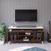 Skiddo Lite Engineered Wood Tv Entertainment Unit Set In Brown Maple & White Finish