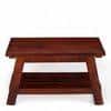 Alison Sheesham Wood Accent Rectangle Coffee Table In Honey Finish