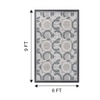 Jaipur Rugs Soft Modern Geometric Wool Dhurrie Rug Grey 6x9 ft