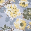 Light Grey floral 400 Tc  Cotton Flat  Super King Size Bedsheet With 2 Pillow Cover