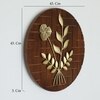 W-Banyu Abstract Metal Wall Decor in Gold Set of 1